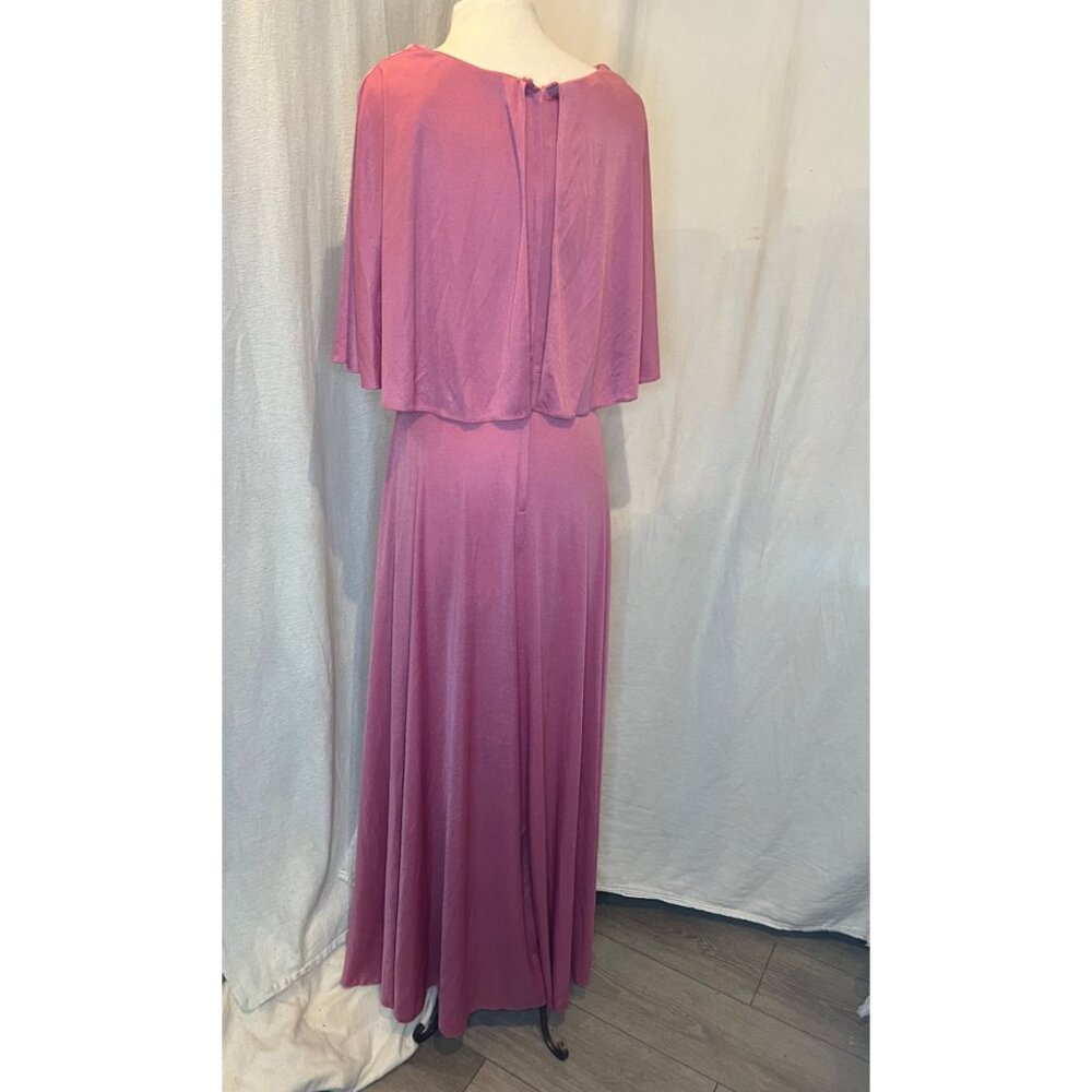 Vintage CELYCE DESIGNS, INC Women's Formal Pink Long Dress with a small flaw - Picture 4 of 9
